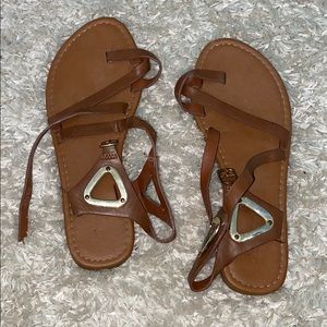 Brown sandals